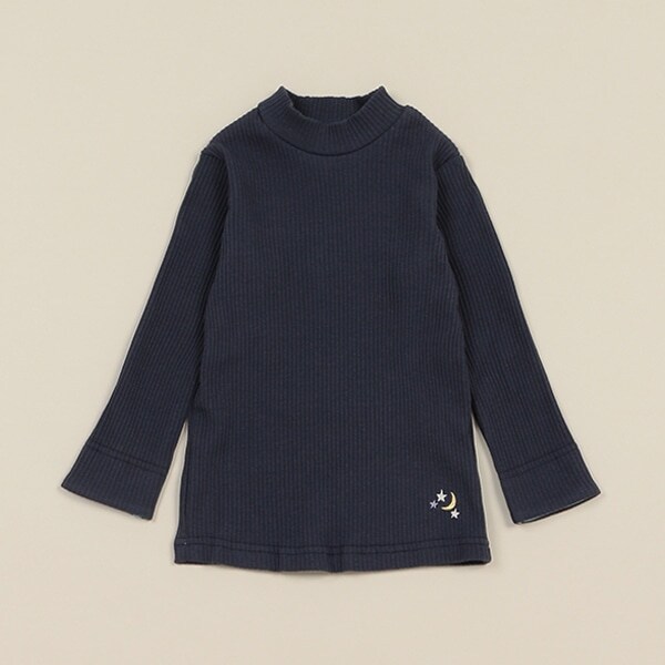 テレコハイネック長袖Tシャツ