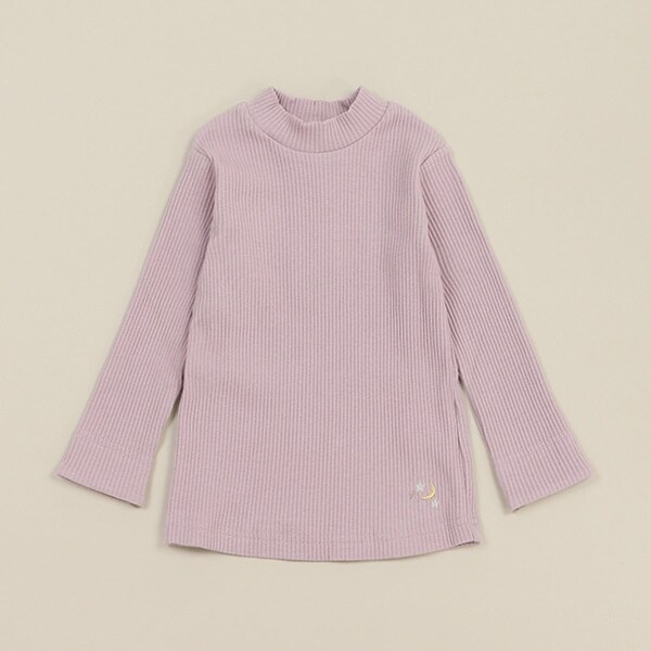 テレコハイネック長袖Tシャツ