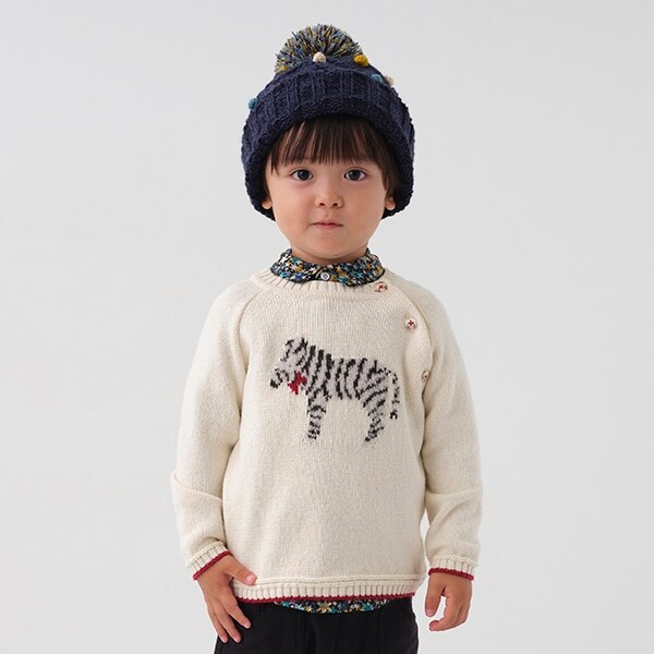 オーガニックタムしまうまセーター【日本製】