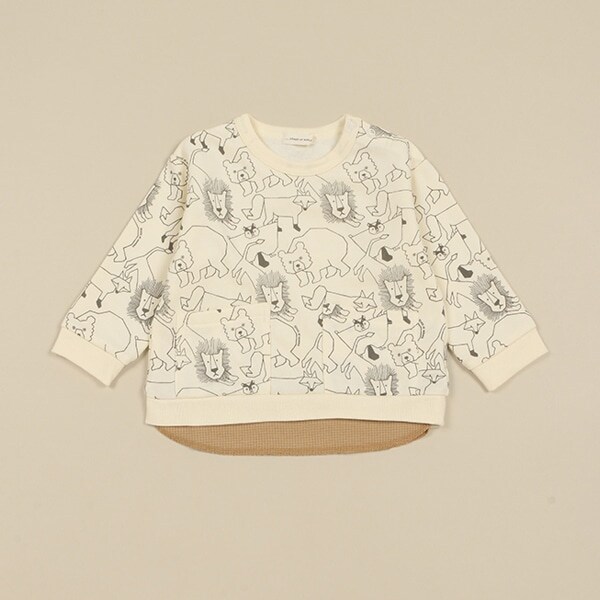 animal総柄トレーナー