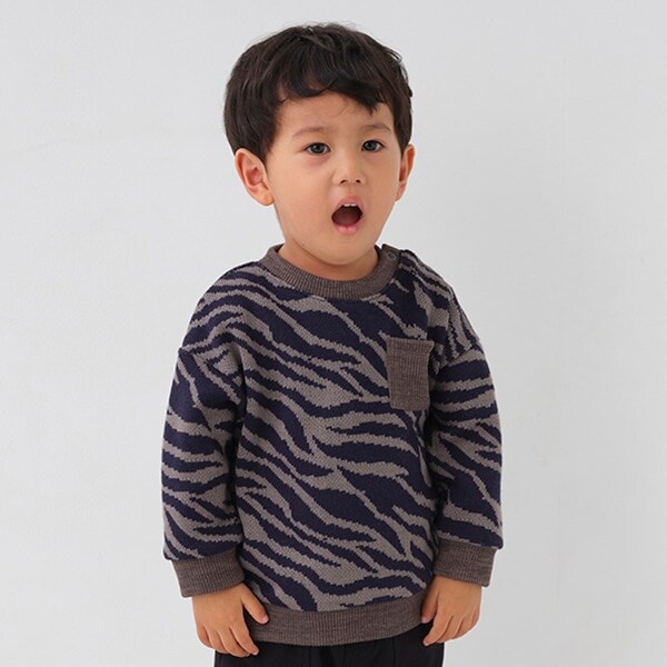 ゼブラ柄トレーナー