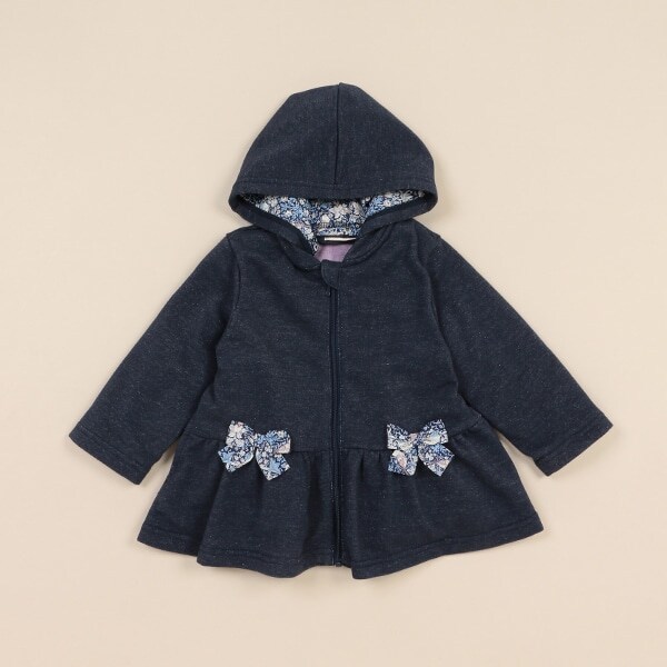 ラメ裏毛3WAYブルゾン