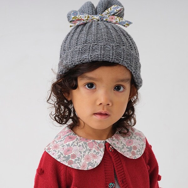 ウサ耳ニット帽子