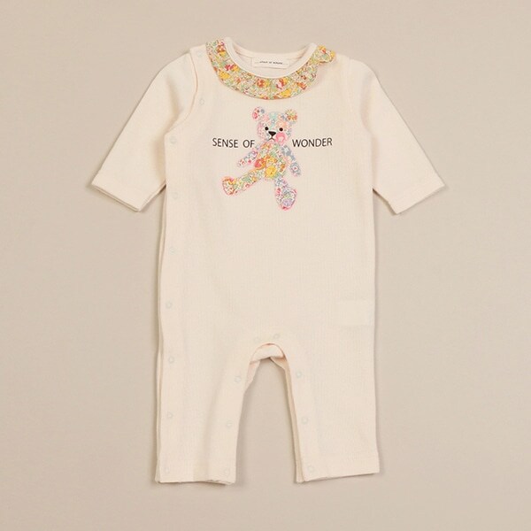 リバティファブリックうさくまカバーオール