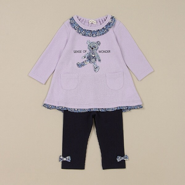 リバティファブリックうさくまワンピーススーツ