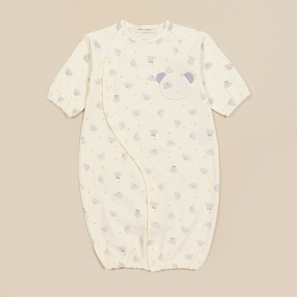 ベア柄2wayオール