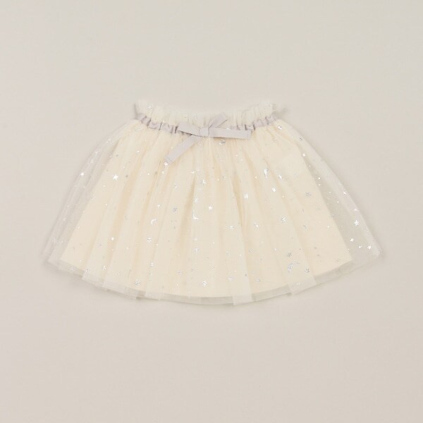 星柄チュールスカート