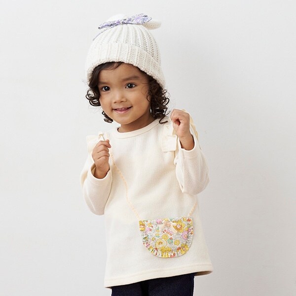 リバティファブリックポシェットトレーナー