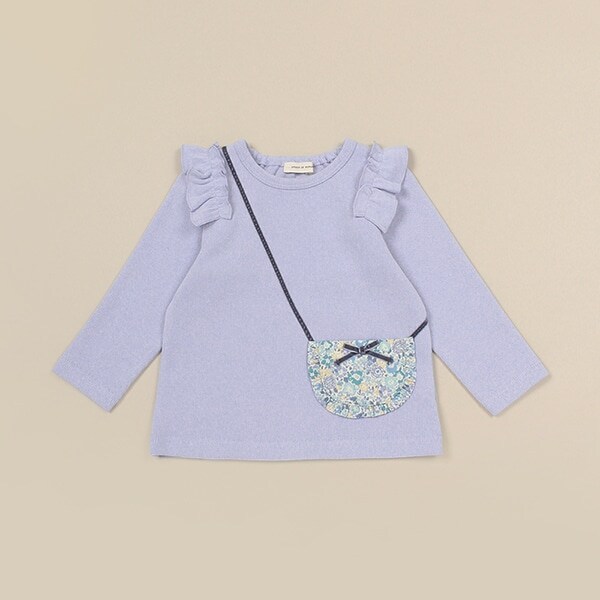 リバティファブリックポシェットトレーナー