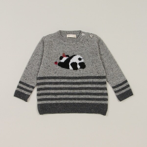 ボーダーパンダセーター【日本製】