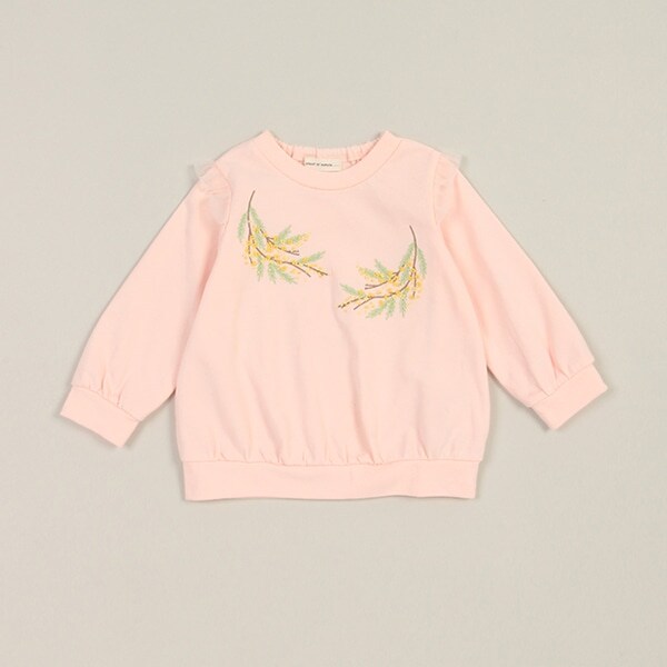 ミモザハンドシシュウトレーナー