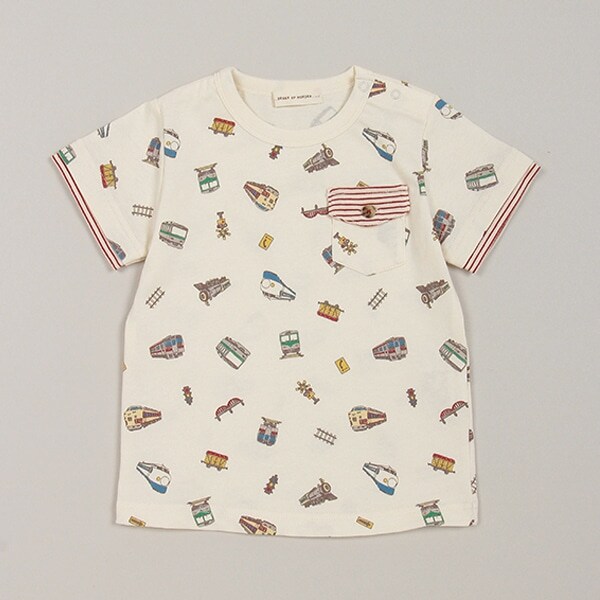 電車柄Tシャツ