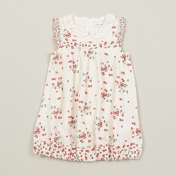 野イチゴバルーンワンピース【日本製】