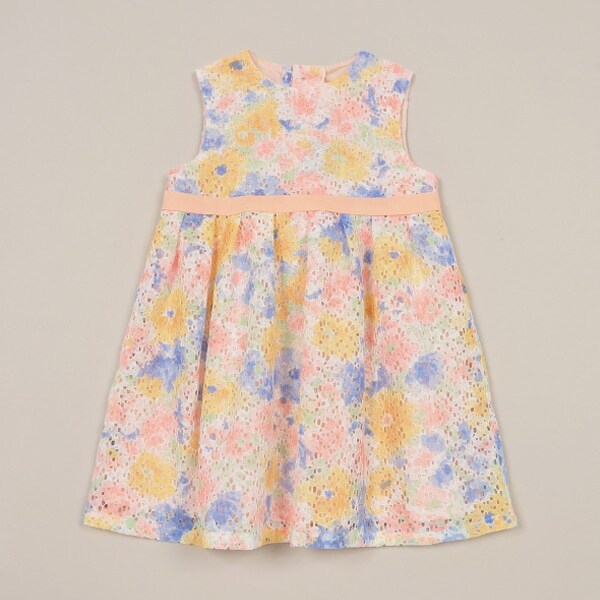 フラワーレースタックワンピース【日本製】