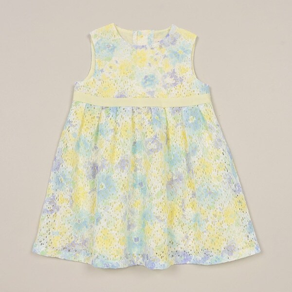 フラワーレースタックワンピース【日本製】