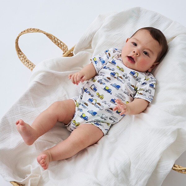 <接触冷感>働くクルマ柄ボディスーツ