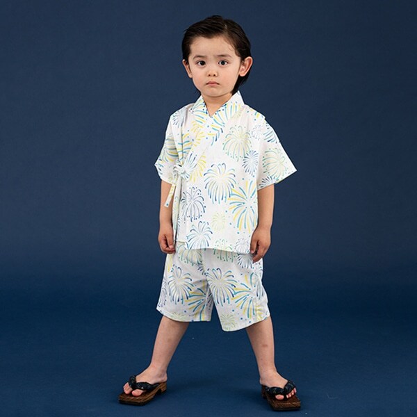 花火柄甚平スーツ