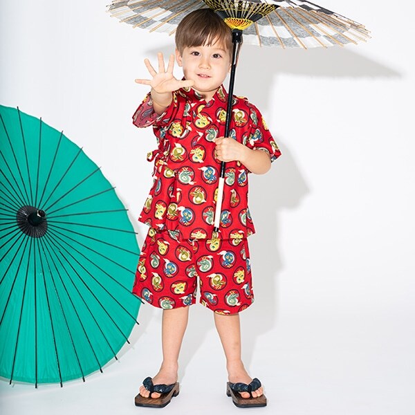 甚平スーツ(龍)【日本製】