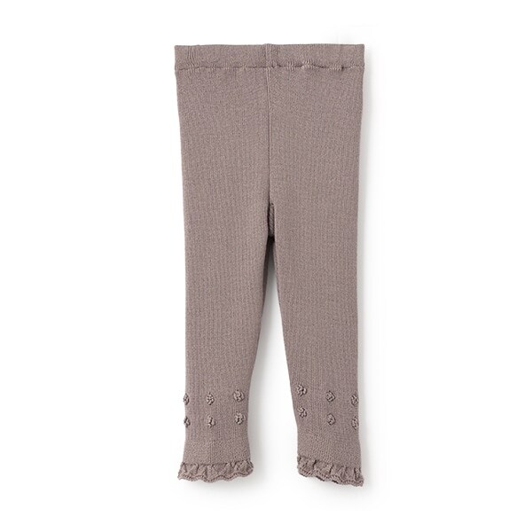 【オーガニック】リブ編みレギンス