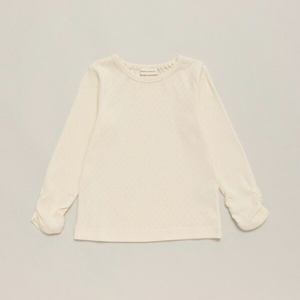 【オーガニック】パターンメッシュTシャツ