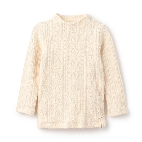 ケーブルハイネックTシャツ