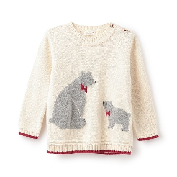 【オーガニック】タム親子ベアセーター