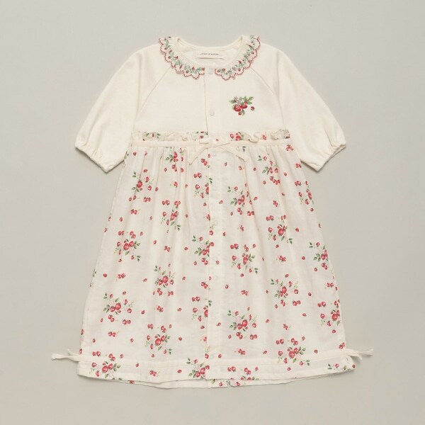 野イチゴビエラ2WAYドレスオール