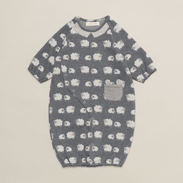 【オーガニック】ジャカード2WAYオール