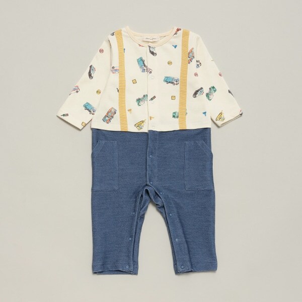 働くクルマ柄カバーオール