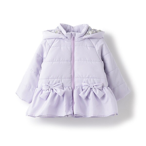 蓄熱リバティファブリックリボンコート