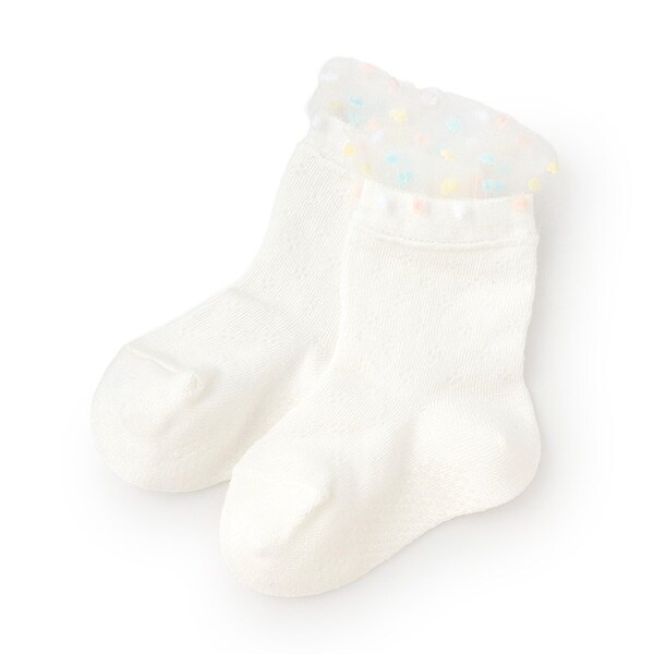 チュールドットソックス