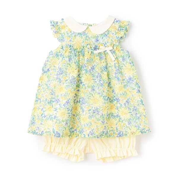 フラワーレースベビースーツ