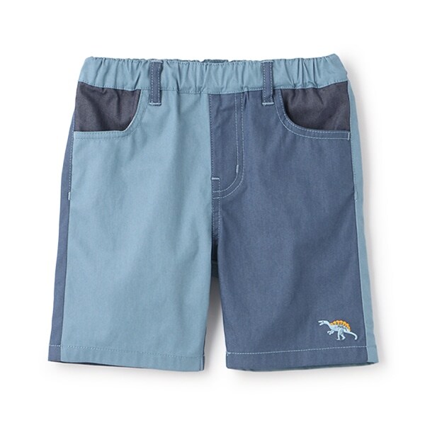 バイカラーハーフパンツ