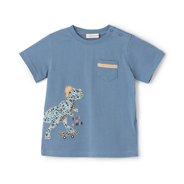 接触冷感リバティダイナソーTシャツ