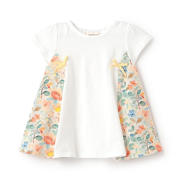 花柄キリカエチュニック