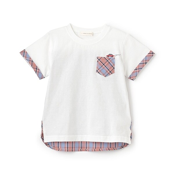 チェックポケットTシャツ