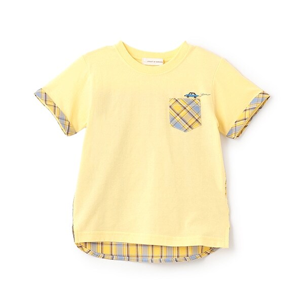 チェックポケットTシャツ