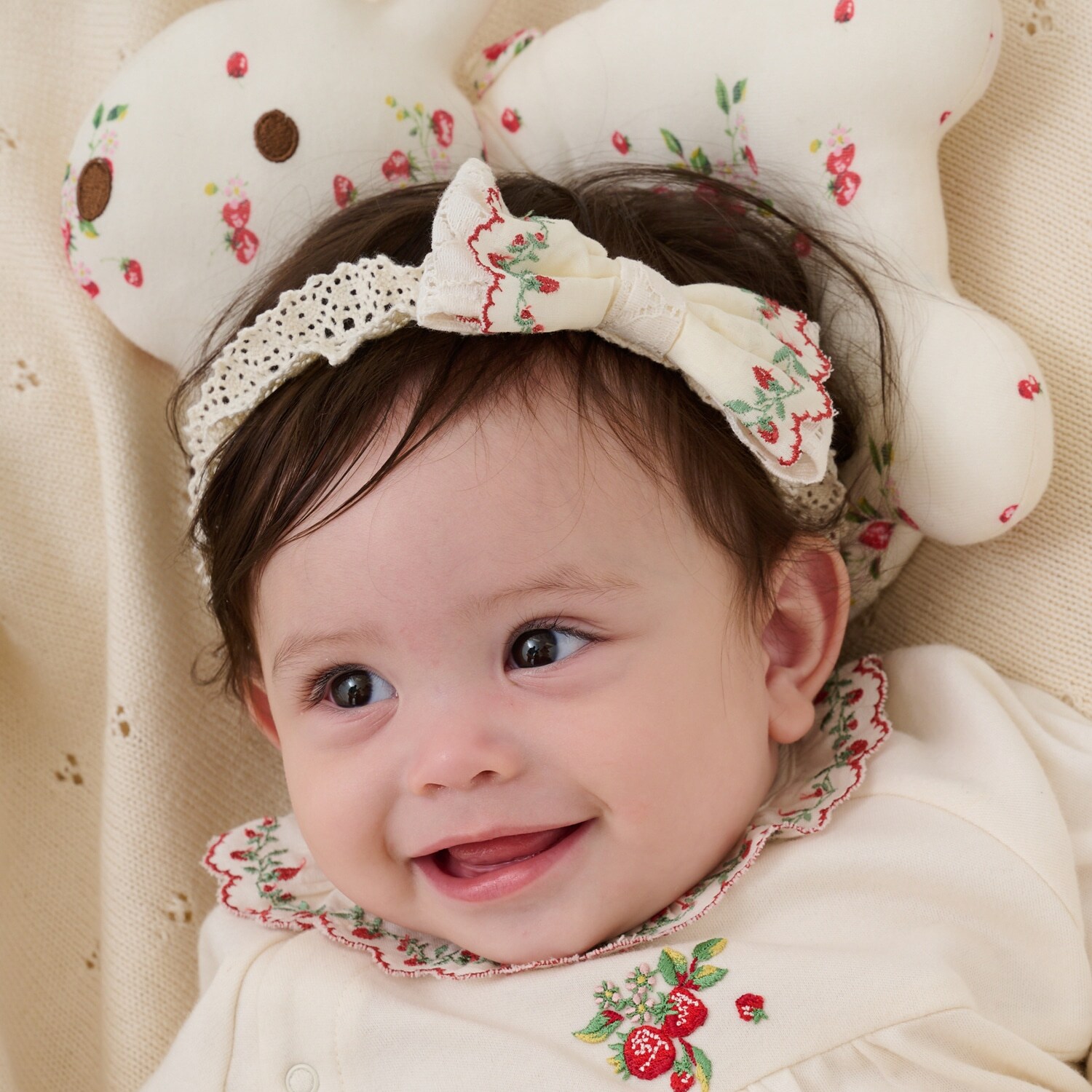 【オーガニック】野イチゴリボンヘアバンド