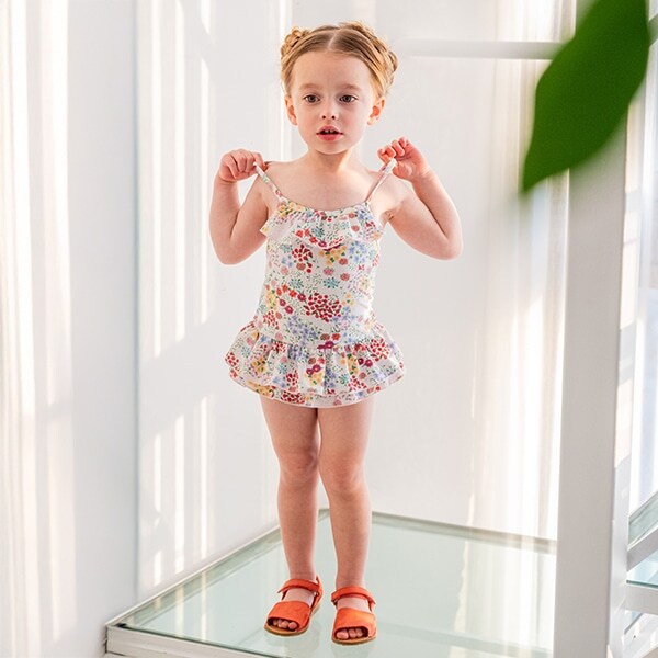 【SWIM】ガーデンフラワーワンピース水着