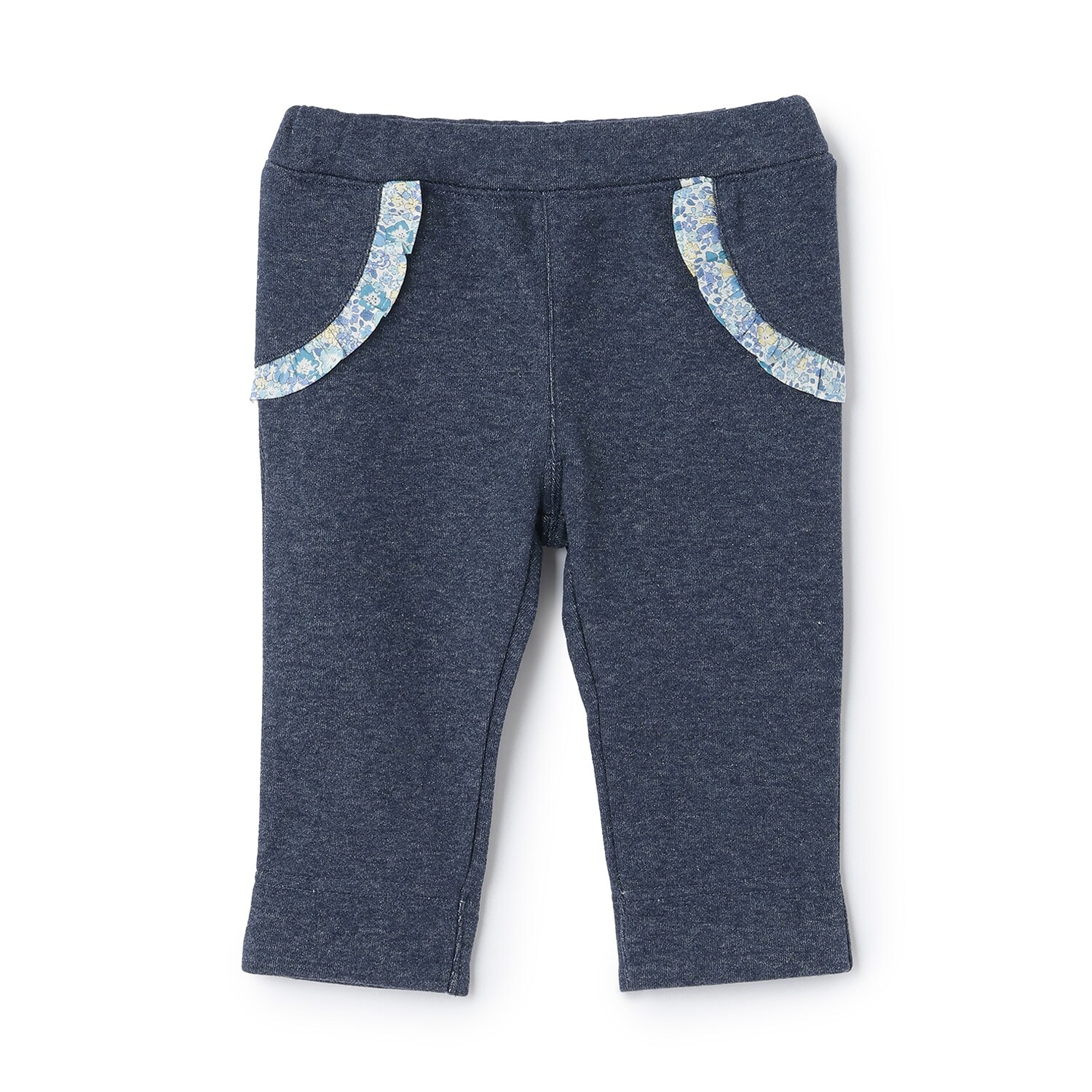 ラメ裏毛フル丈パンツ