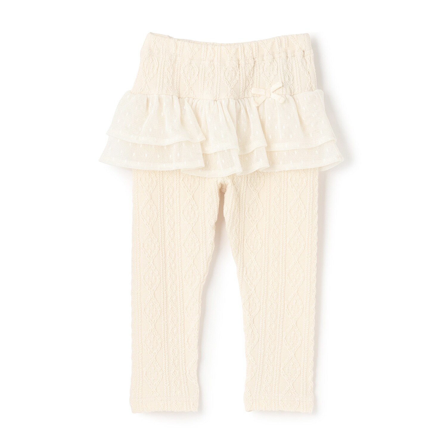 ケーブルチュールフル丈レギンス