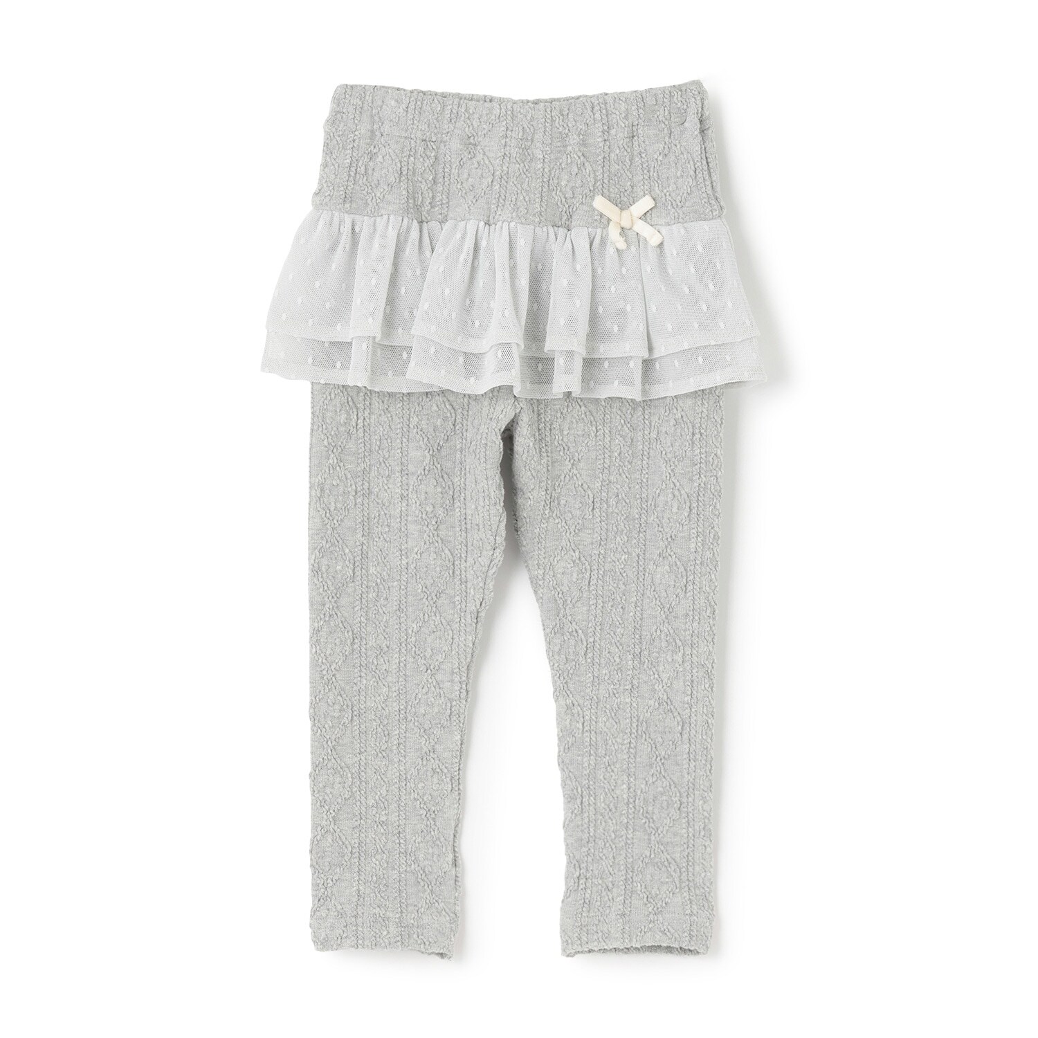 ケーブルチュールフル丈レギンス