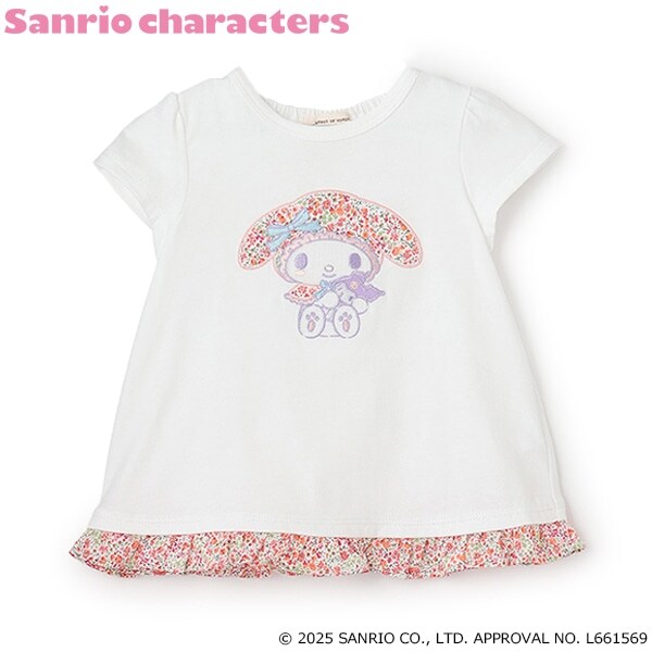 【マイメロディ】LibertyアップリケTシャツ