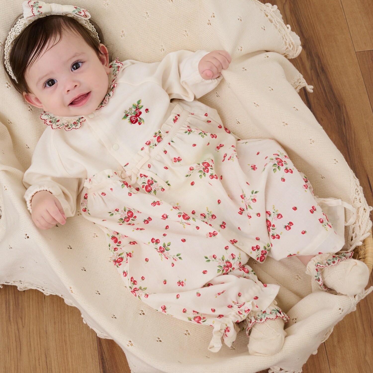 【オーガニック】野イチゴビエラ2WAYドレス【日本製】