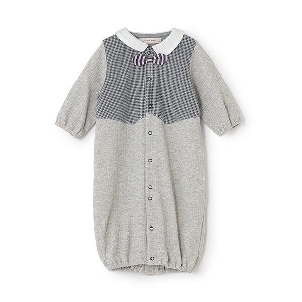 【オーガニック】レイヤードベスト2WAYオール【日本製】