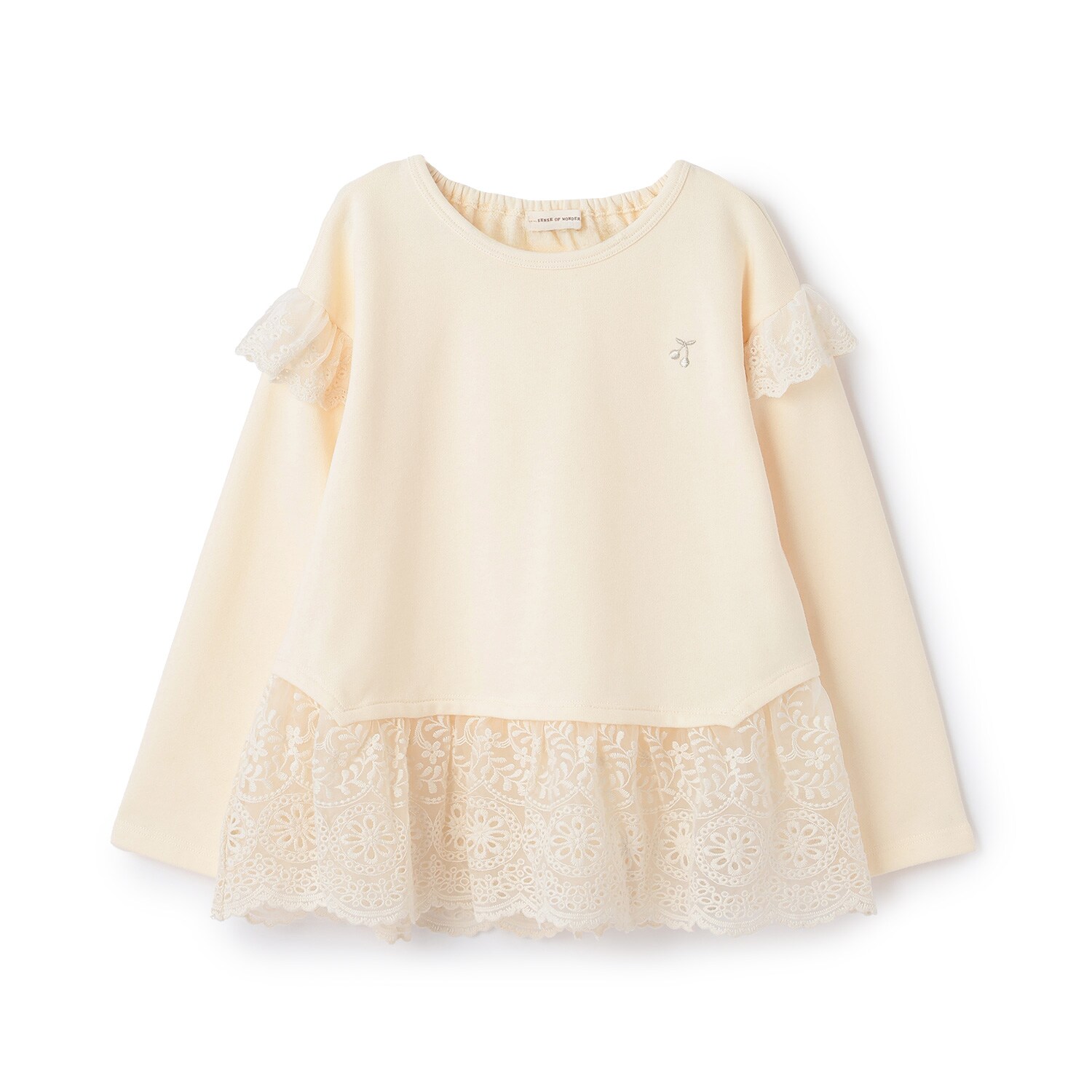 裾チュールレースチュニック