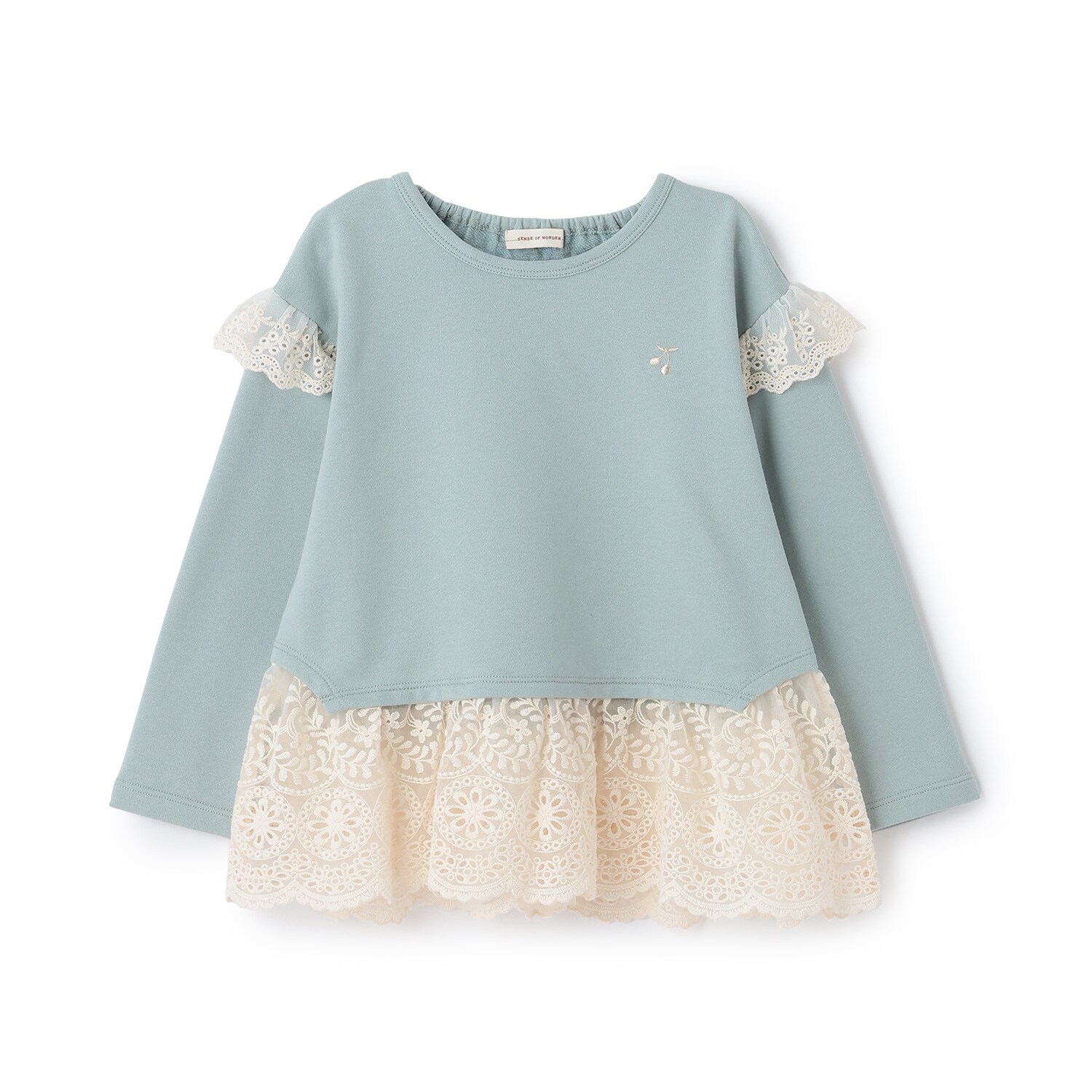 裾チュールレースチュニック