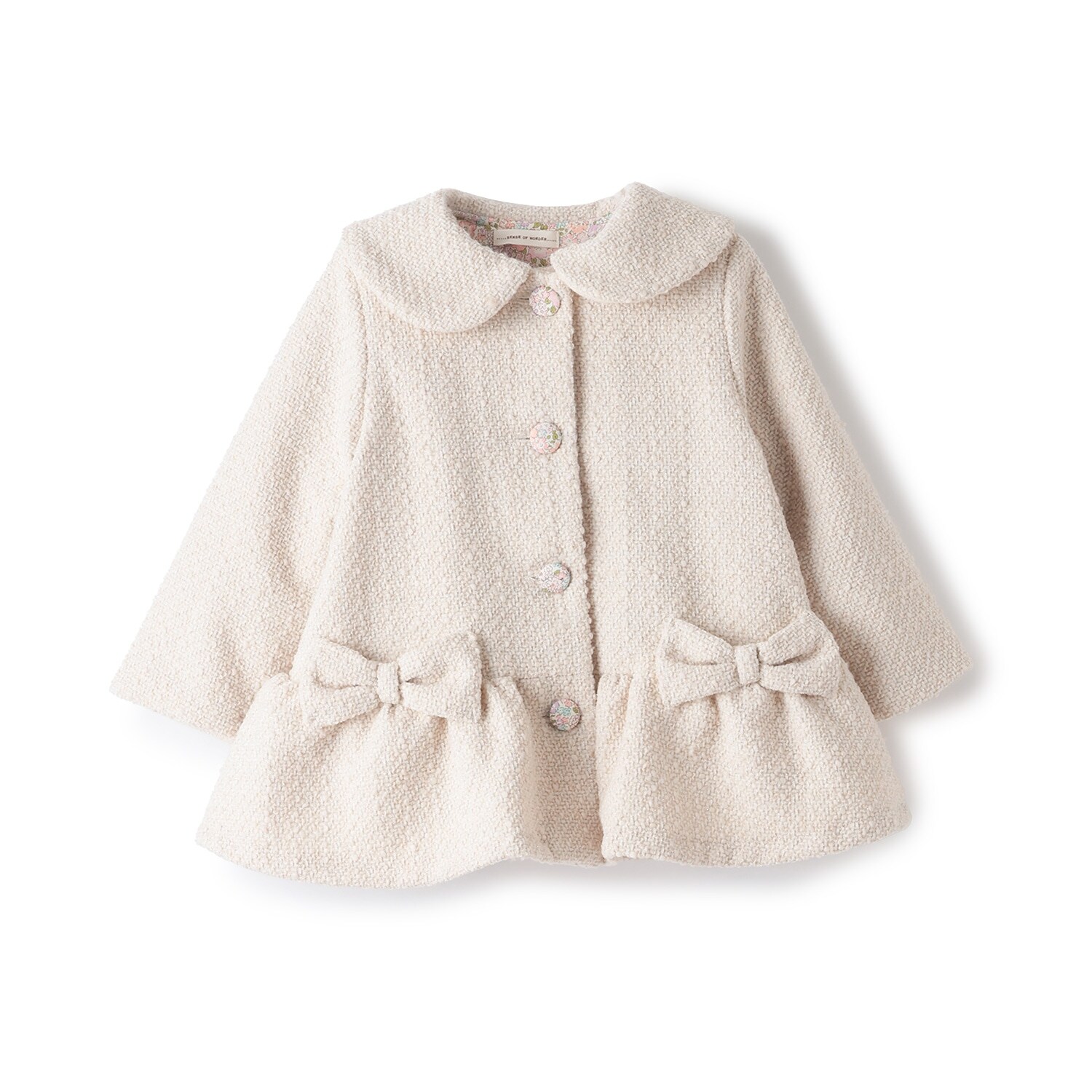 リバティボタンフリルコート