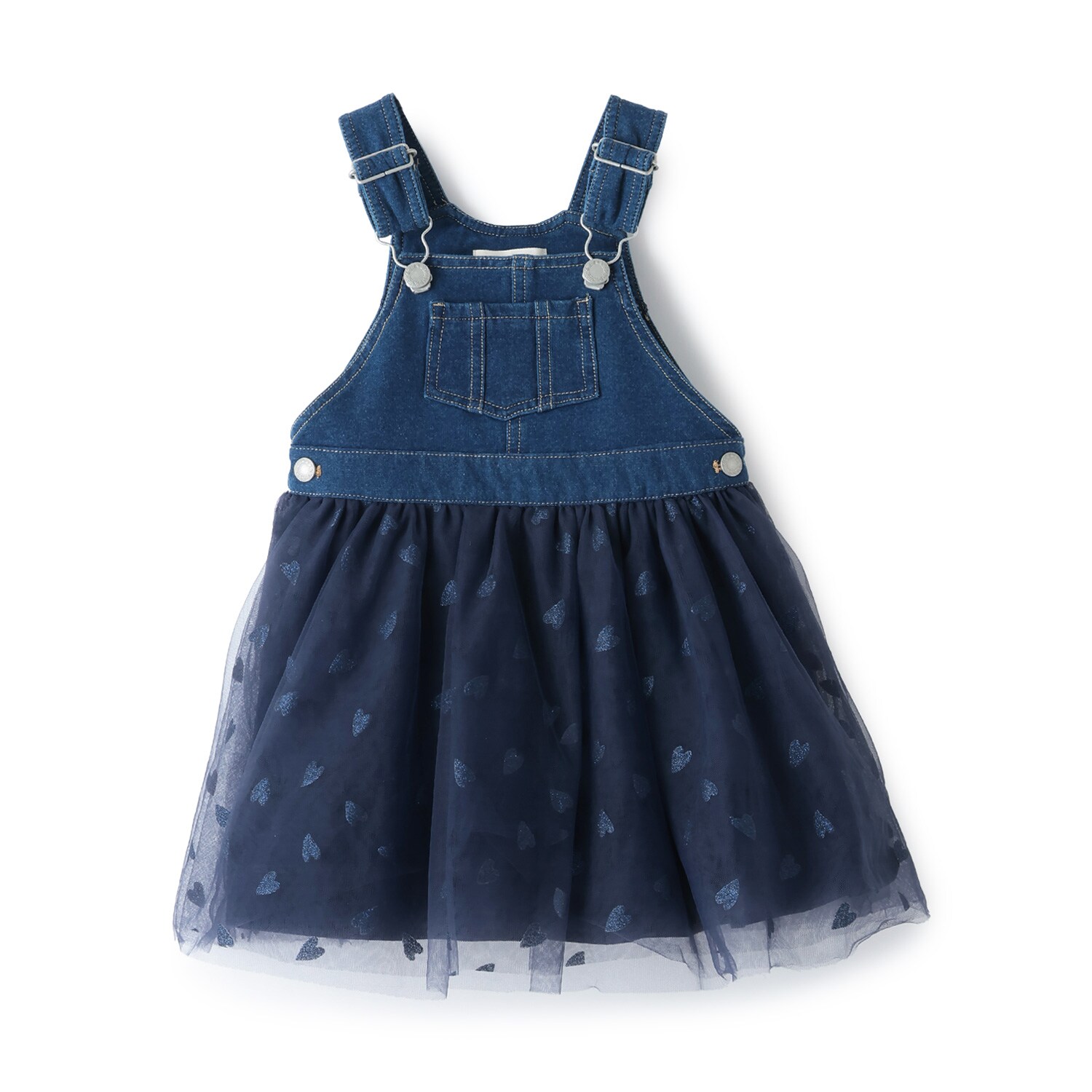 ニットデニムジャンパースカート