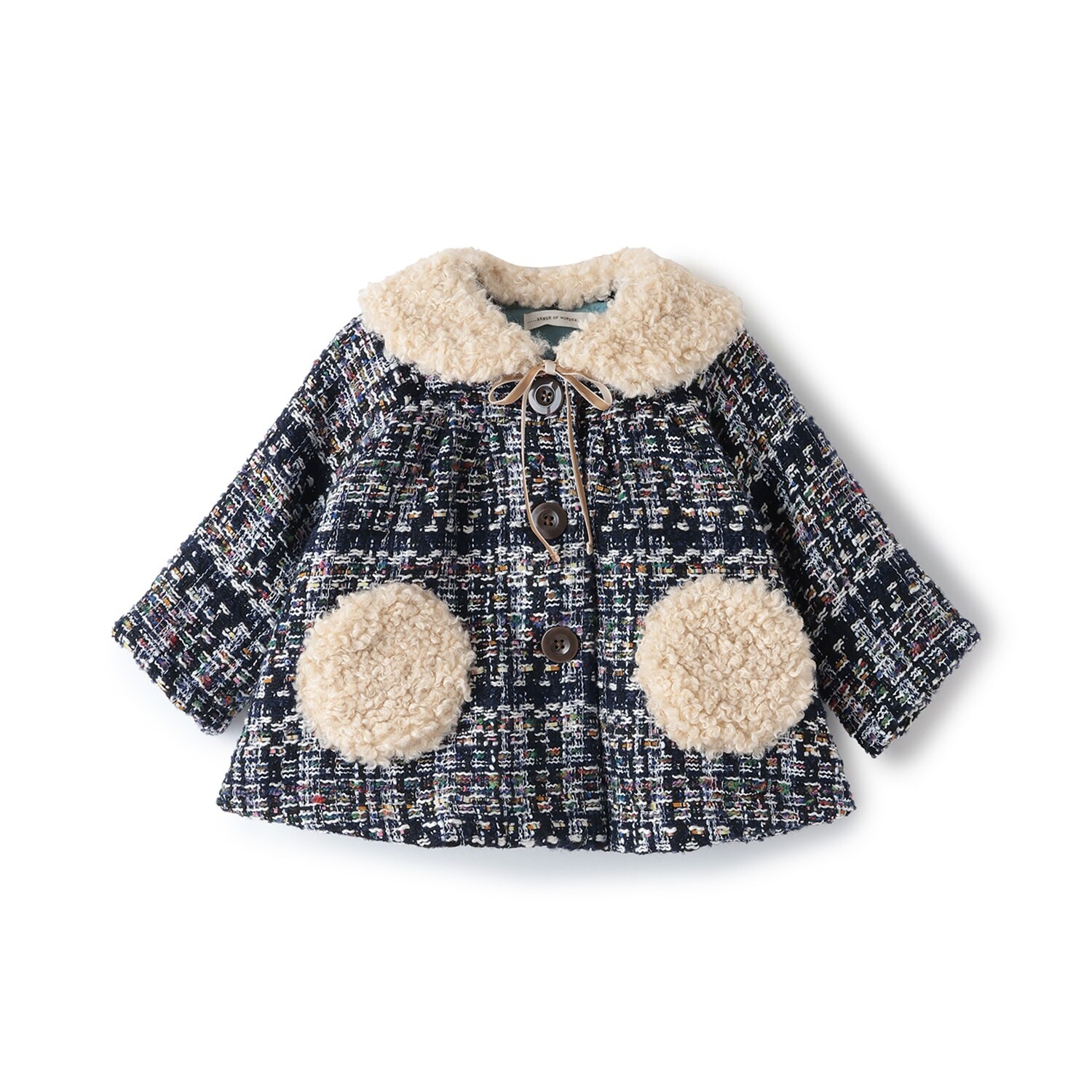 ティペットつきロービングチェックコート